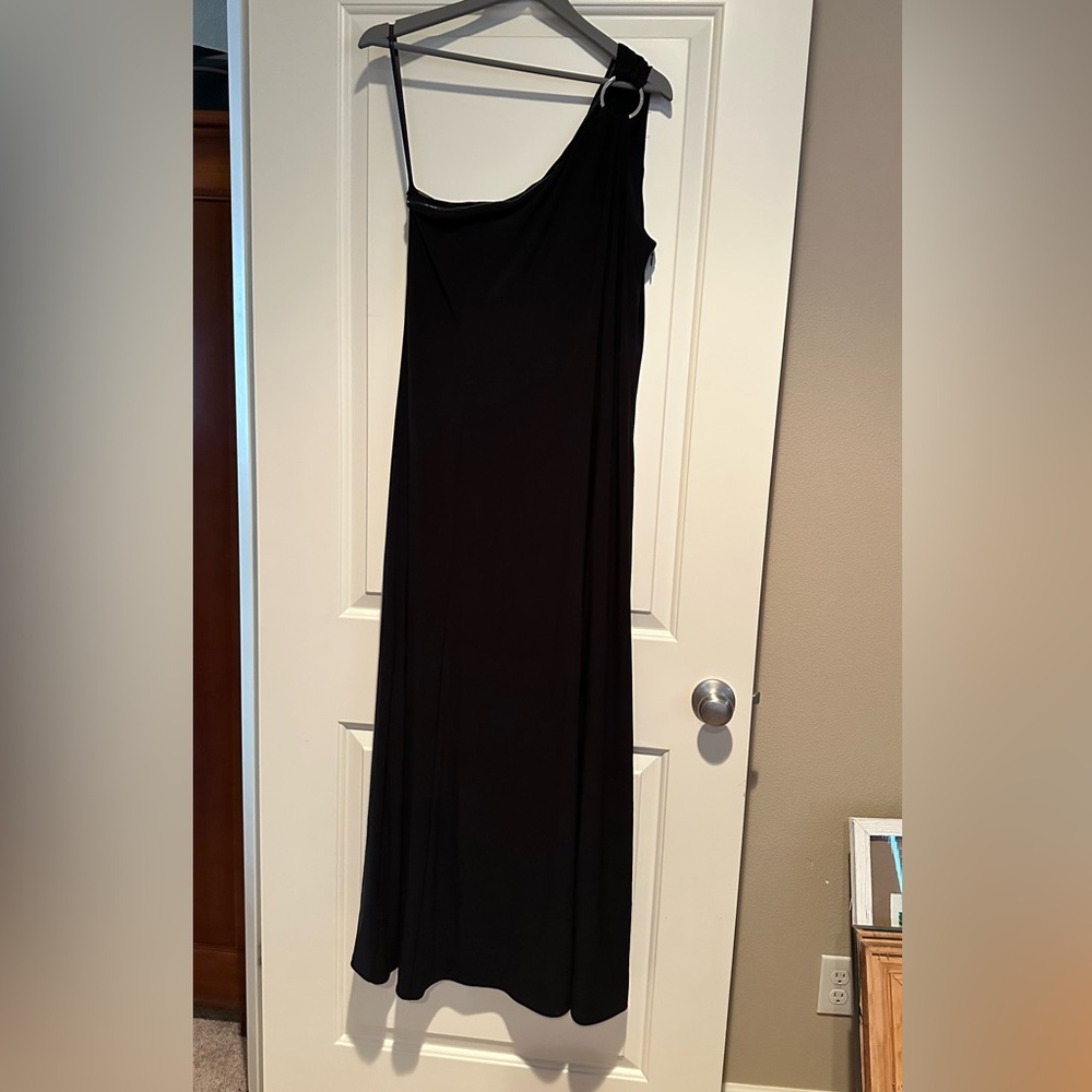 Elegant Black One-Shoulder Dress - White House Black Market